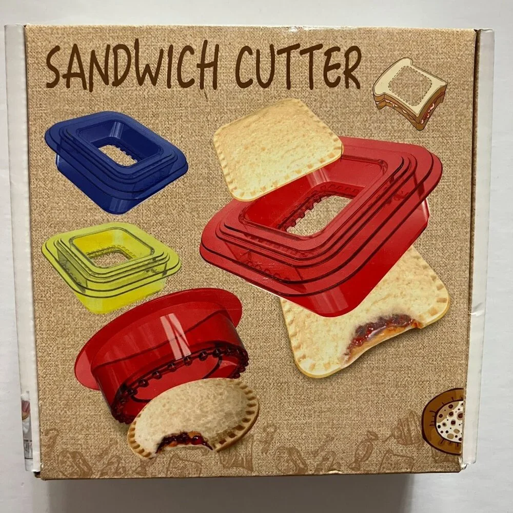 Sandwich Cutter & Sealer Set For Kids School Lunch Bear Shape New